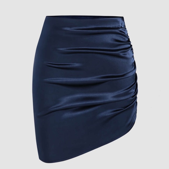 Navy Stain Skirt, M - Picture 2 of 4